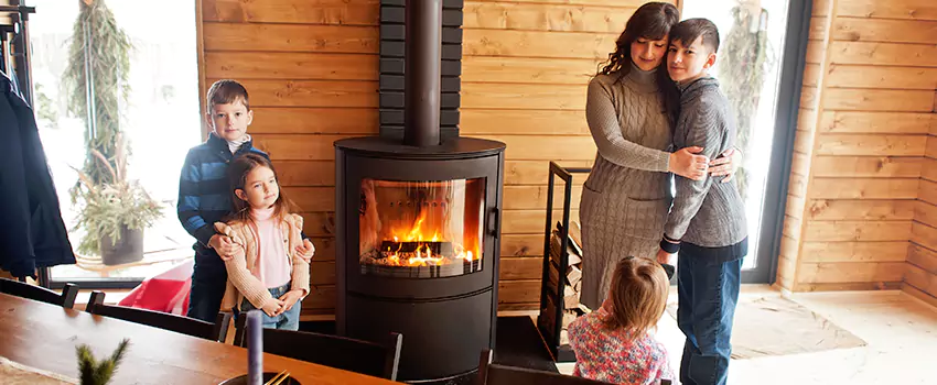 Morso Cast Iron Fireplace Insert Installation in San Marcos, California