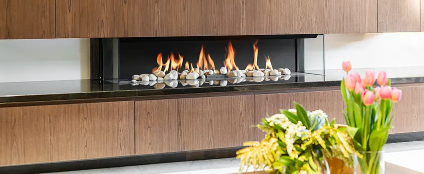 Double-height Fireplace Design Refurbishment in San Marcos, California