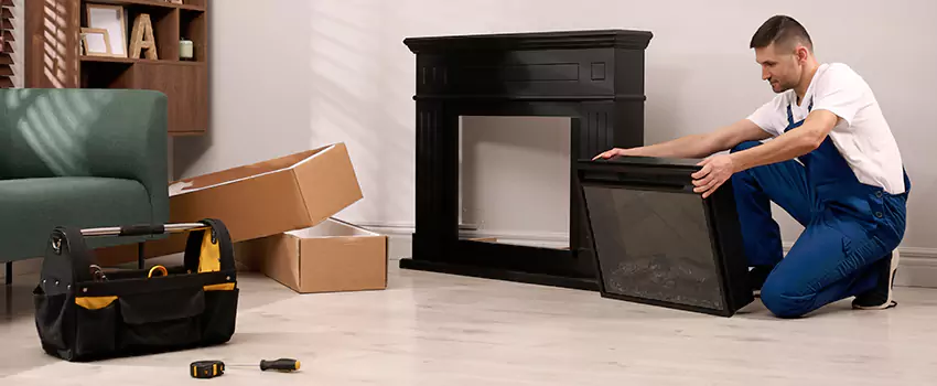 Old Rusted Metal Fireplace Repair And Replacement in San Marcos, CA